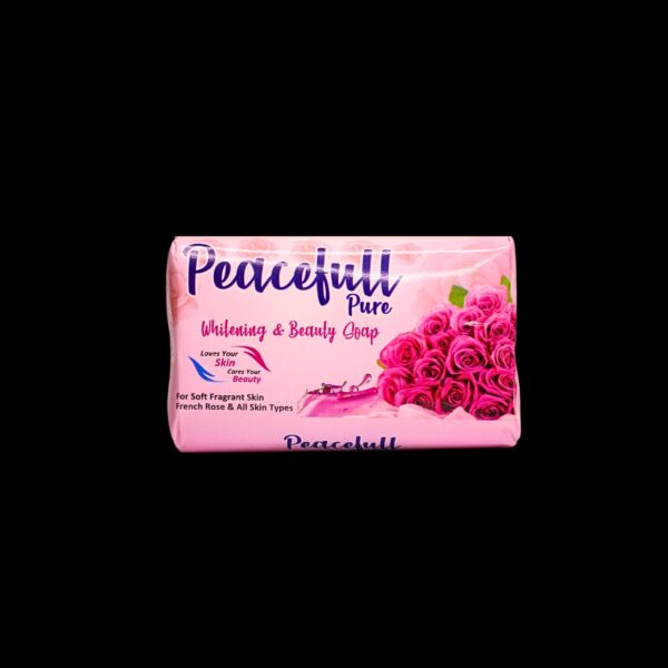 peacefull pure  whiteninig & beauty soap with rose  (100 gram)